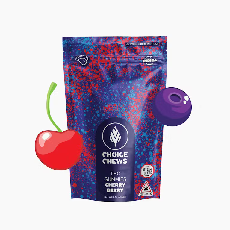 Photograph of product: Choice Cherry Berry Edible Gummies 200mg