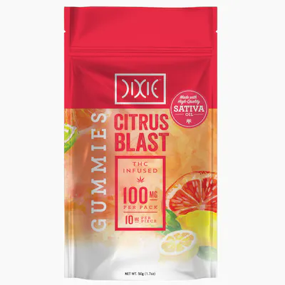 Photograph of product: Dixie | Gummies 100mg | S | Citrus Blast