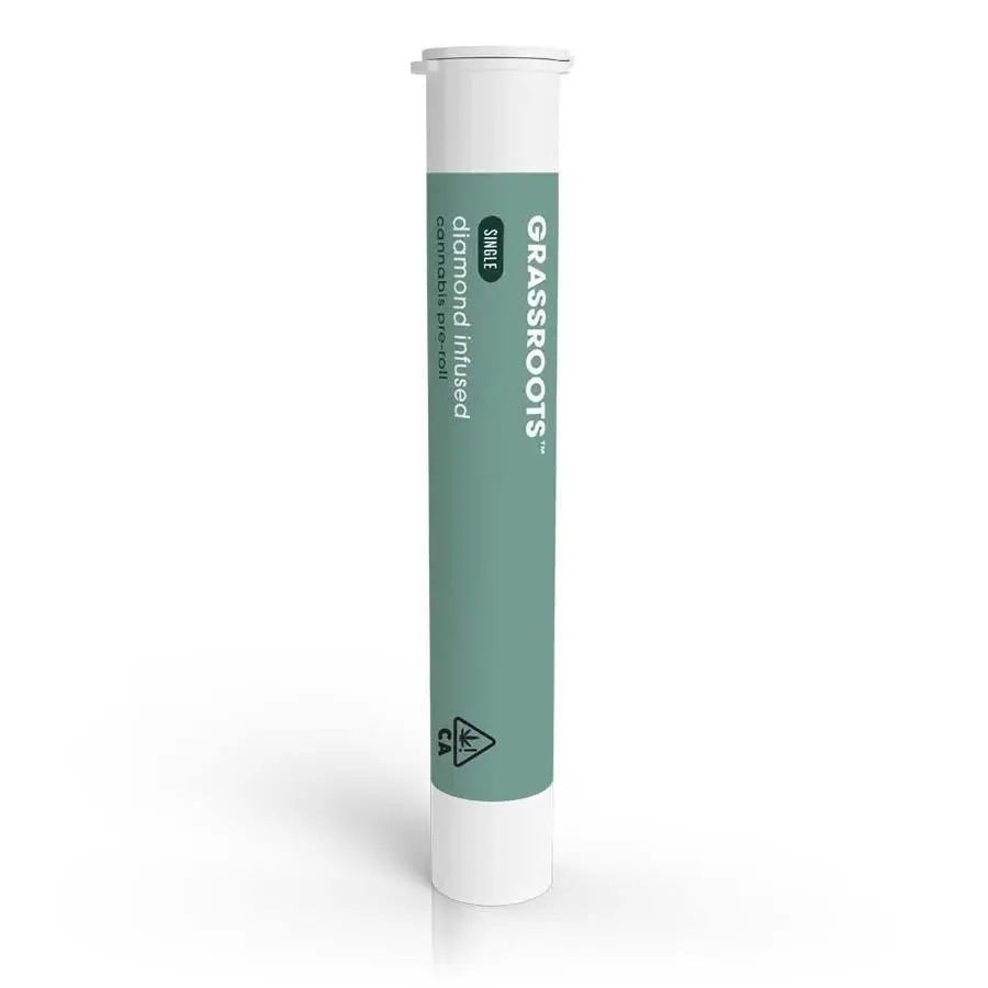 Photograph of product: Grassroots | Diamond-Infused Pre-Roll | Funky Charms