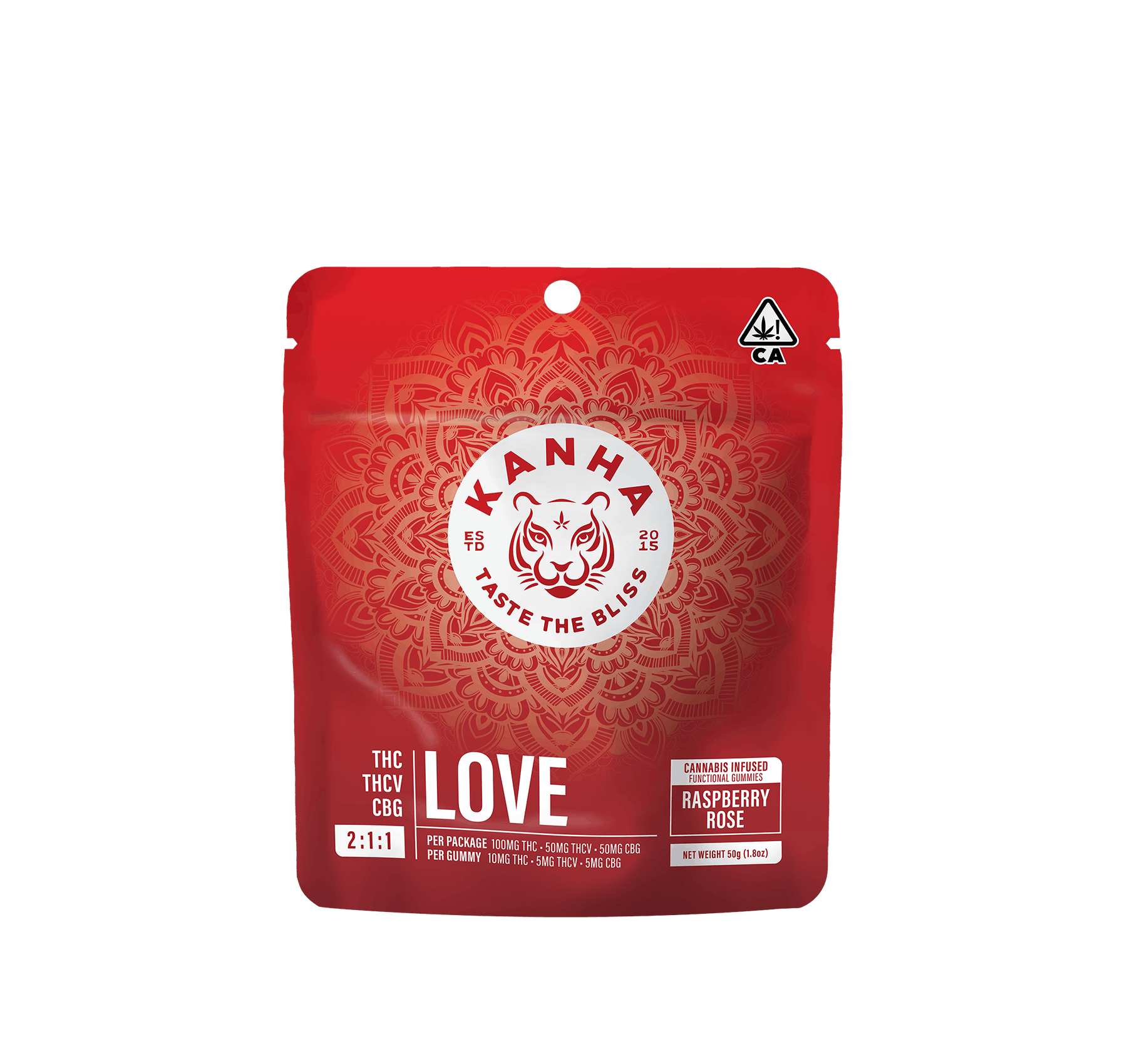 Photograph of product: KANHA | FX | NANO | LOVE 2:1:1 Raspberry Rose 100mg