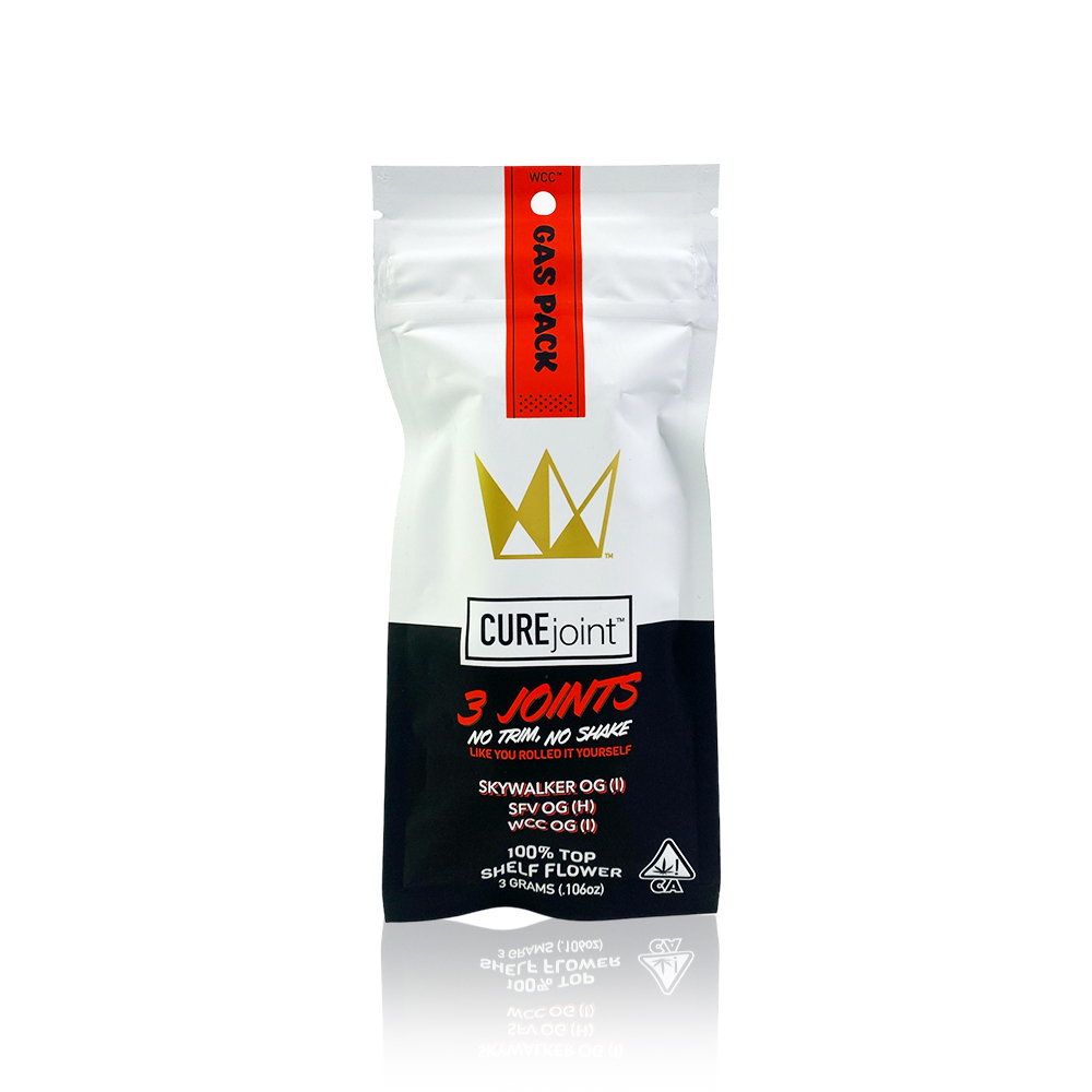 Photograph of product: GAS PACK 1G PREROLL 3 PACK