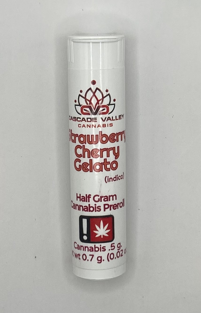 Photograph of product: Cascade Valley Oui'd PreRoll | Oui'd | Strawberry Cherry Gelato