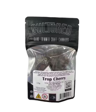 Photograph of Product: Cultured | Trop Cherry | Whole Flower | 3.5G