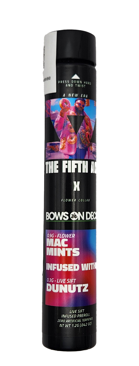 Photograph of product: Mac Mints X Donutz Live Sift Pre-Roll | The Fifth Age