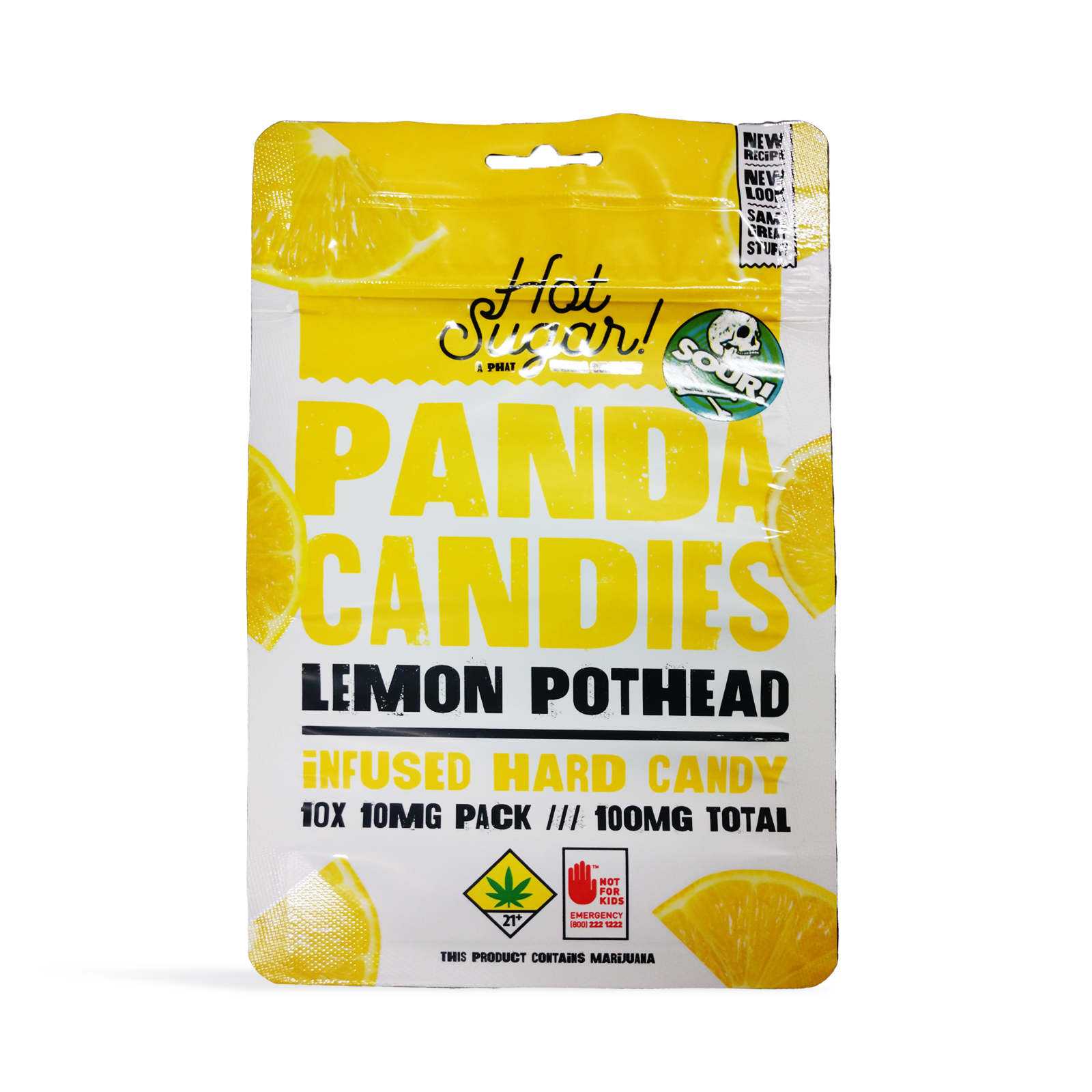 Photograph of product: Lemon Pothead Panda Candies 10-pack