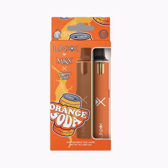 Photograph of Product: AU MKX x Pressure Pack: Orange Soda Linxx  Disposable