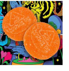 Photograph of product: 5mg Outrageous Orange Gummies 20pk