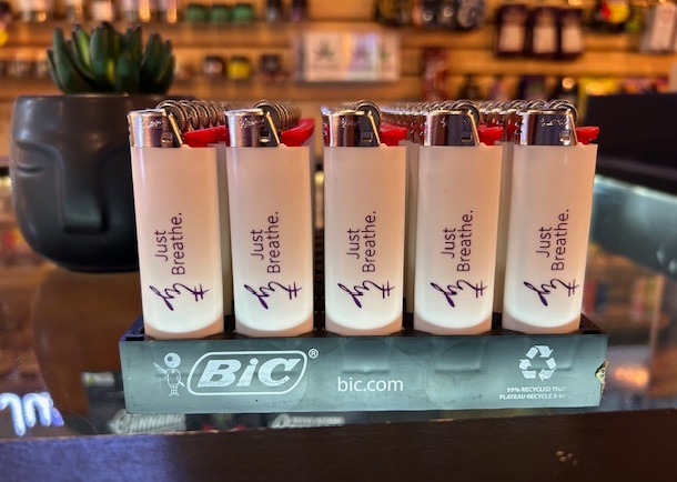 Photograph of product: Just Breathe. | Bic Lighters