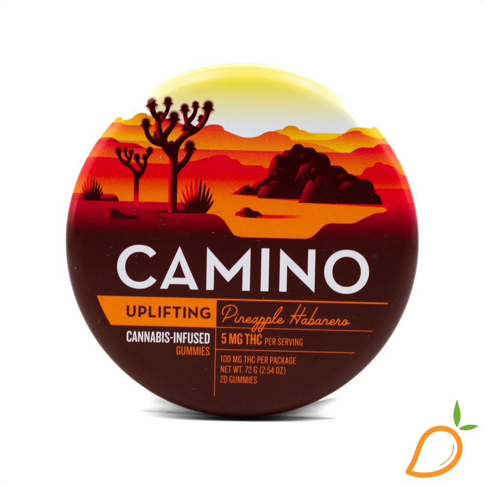 Photograph of product: 100mg Pineapple Habanero Uplifting Gummies Camino