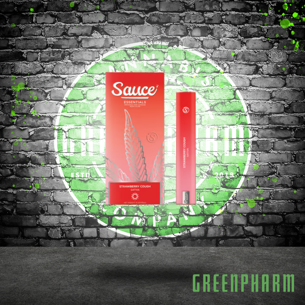 Photograph of product: Sauce Essentials Strawberry Cough Disposable Vape