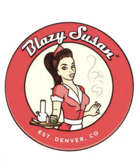 Photograph of product: Blazy Susan Dab Pad 8" Red