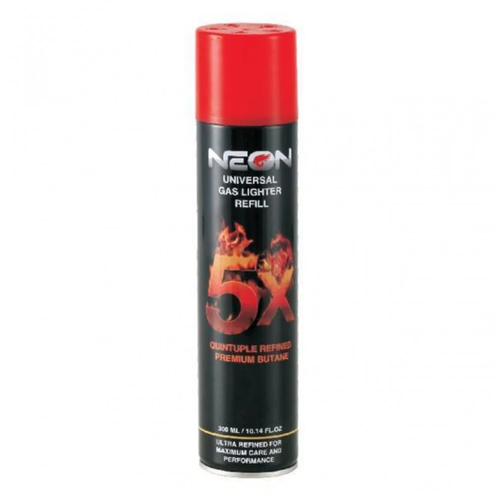 Photograph of product: Neon Butane 5x 300ML Refill