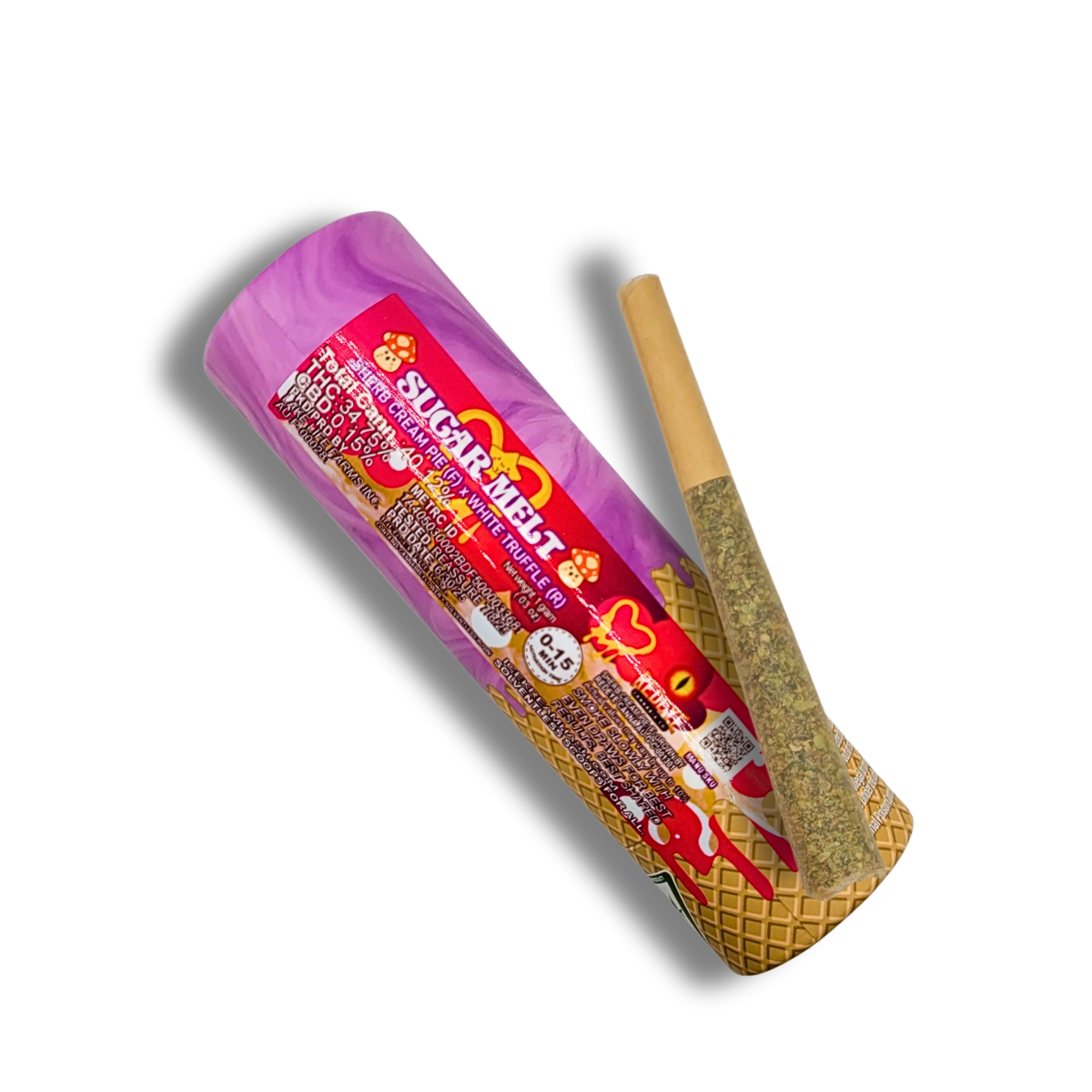 Photograph of product: Ice Kream au chocolat Sugar Melt Rosin Infused Pre-Roll | 1g
