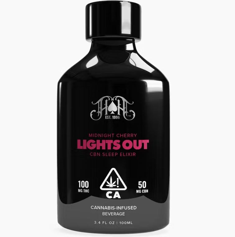 Photograph of product: ELIXIR - LIGHTS OUT - MIDNIGHT CHERRY 100MG - HEAVY HITTERS