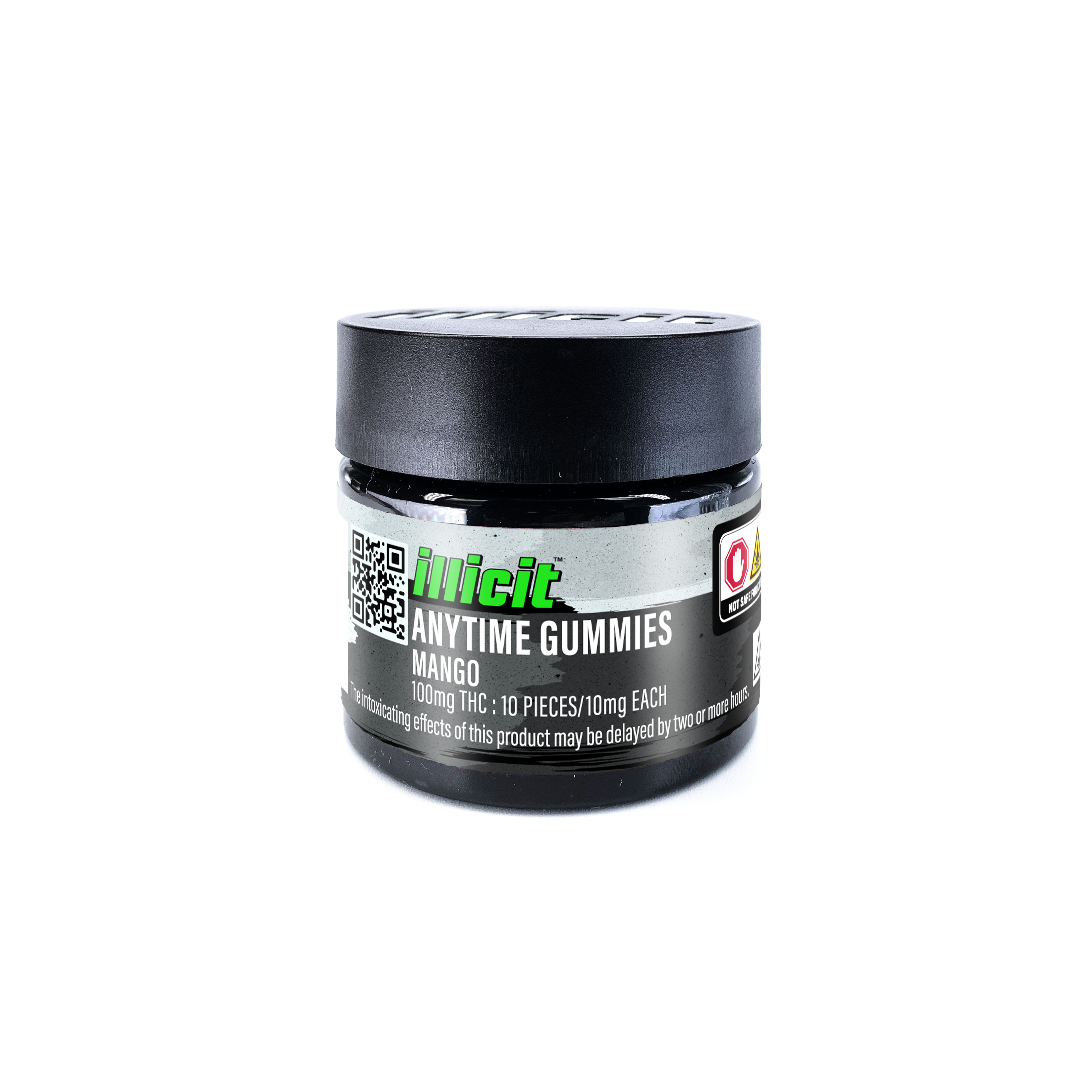 Photograph of product: Illicit | Mango 10:1 (CBD:TH-oui) (H) Gummies | 10 Pack (100mg)