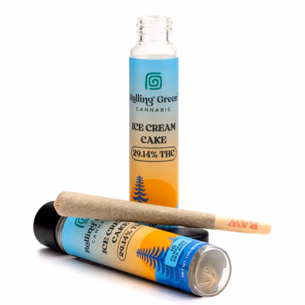 Photograph of product: Rolling Green -Ice Cream Cake Preroll