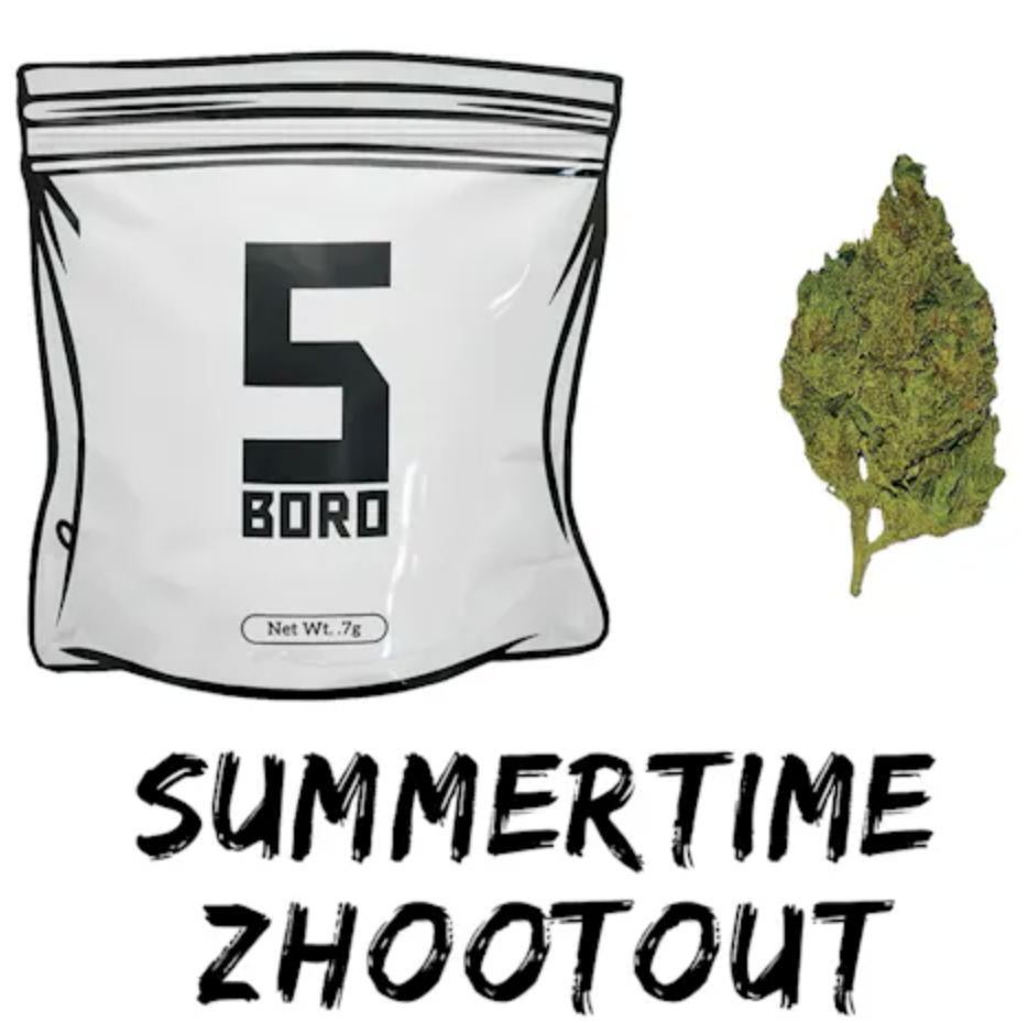 Photograph of product: 5Boro | Summertime Zhootout Dime Bag | Flower (Small Batch) - .7g
