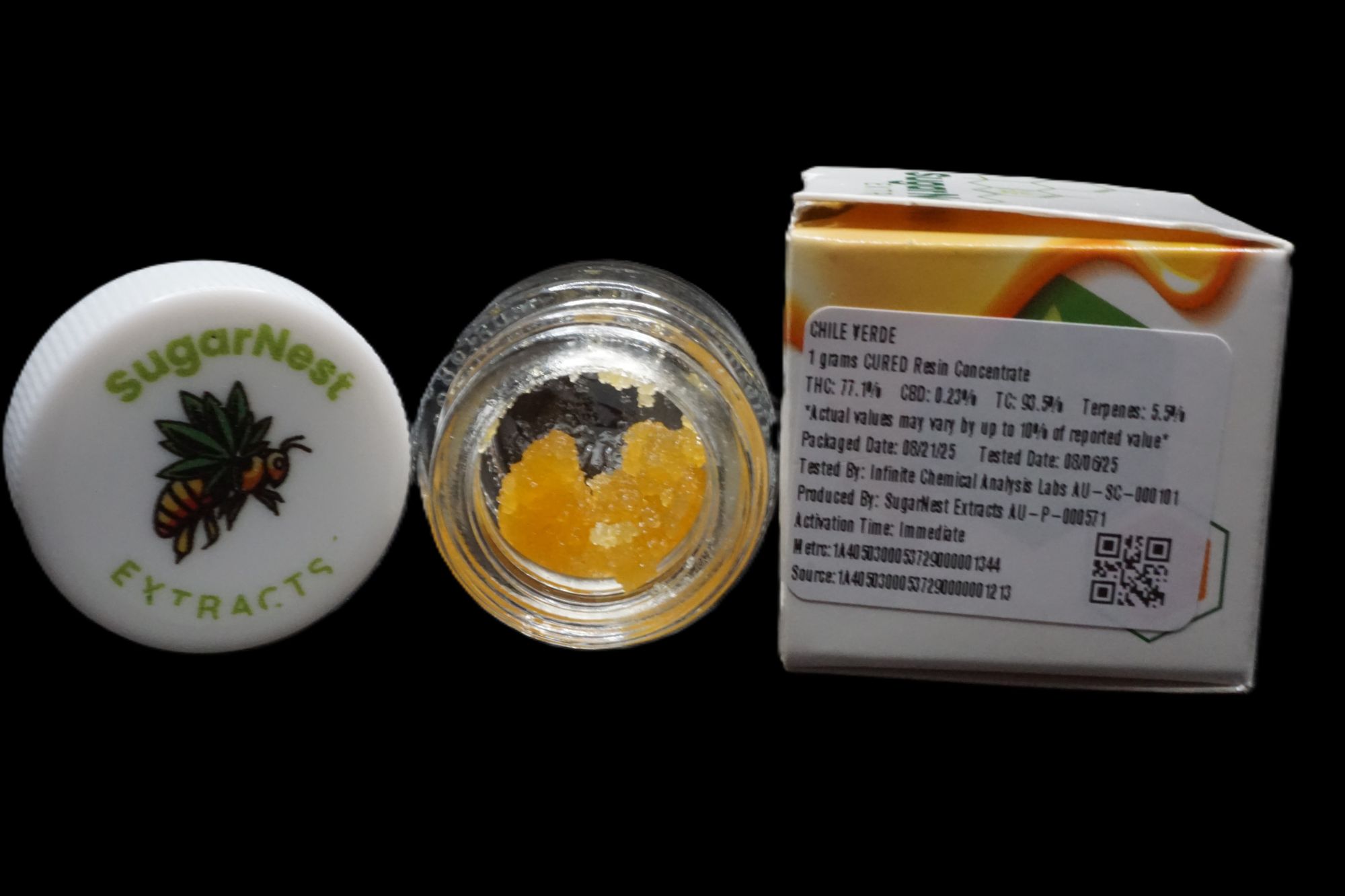 Photograph of product: Chile Verde 1g Cured Resin