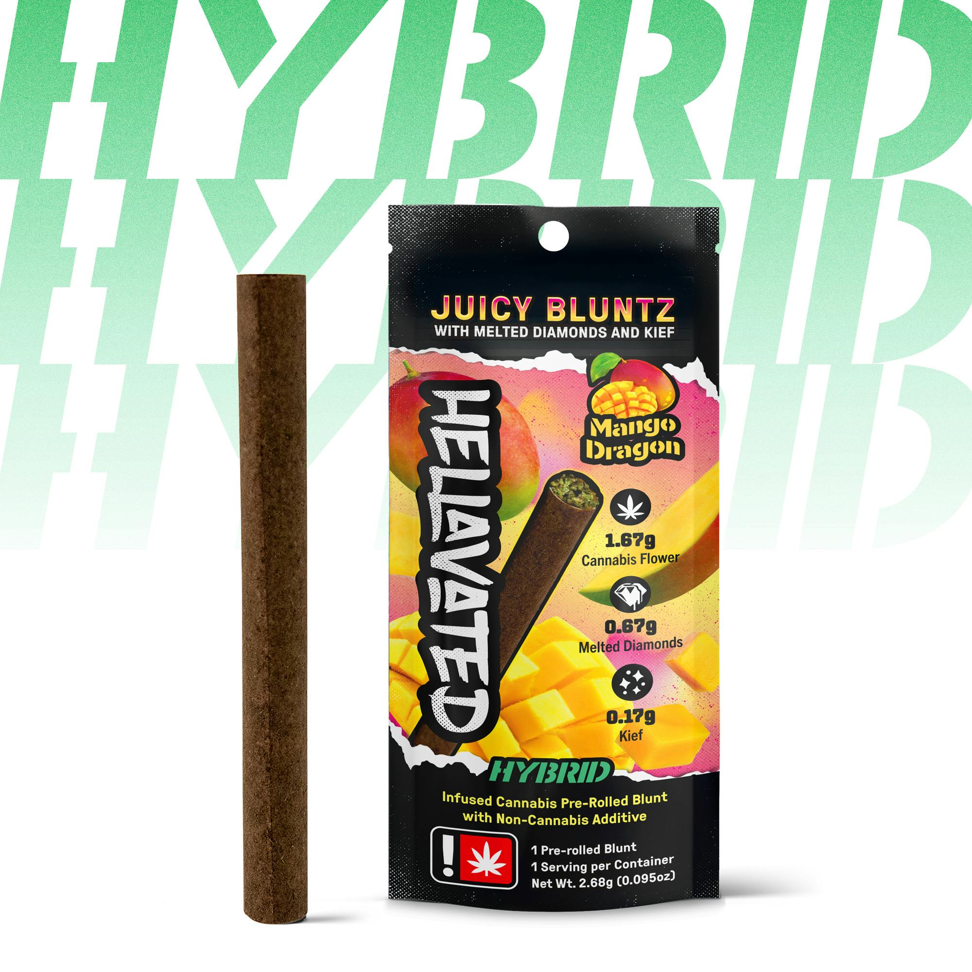 Photograph of product: Hellavated - MANGO DRAGON - Infused Blunt - - I