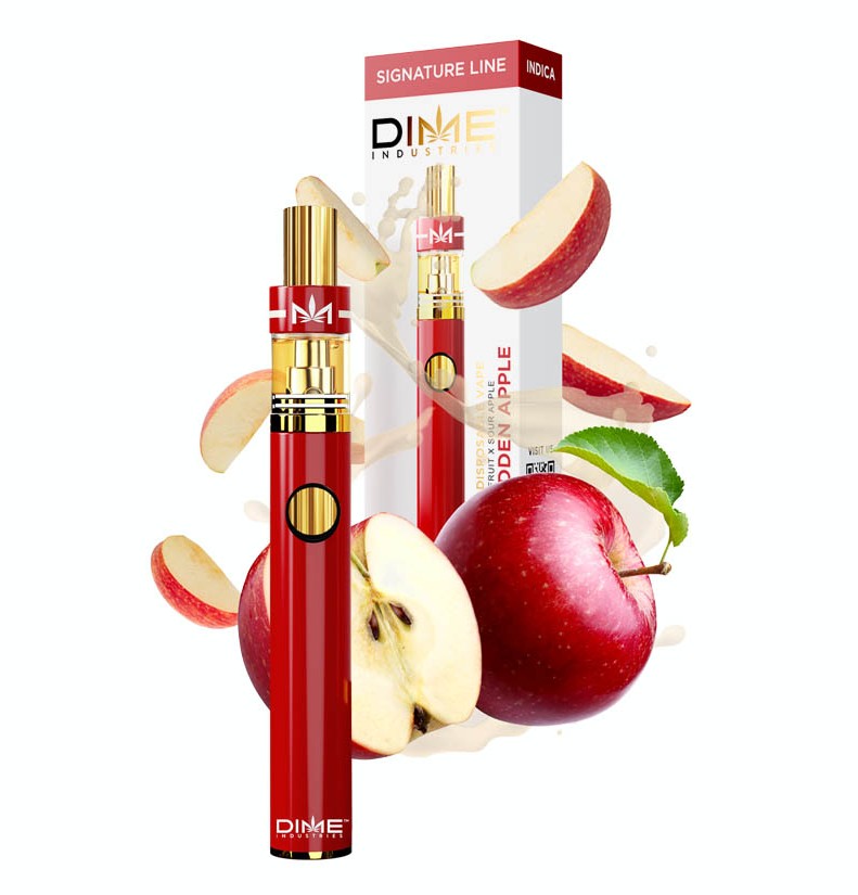 Photograph of product: DMC DIME Signature Line Forbidden Apple Vape Pen 2000mg
