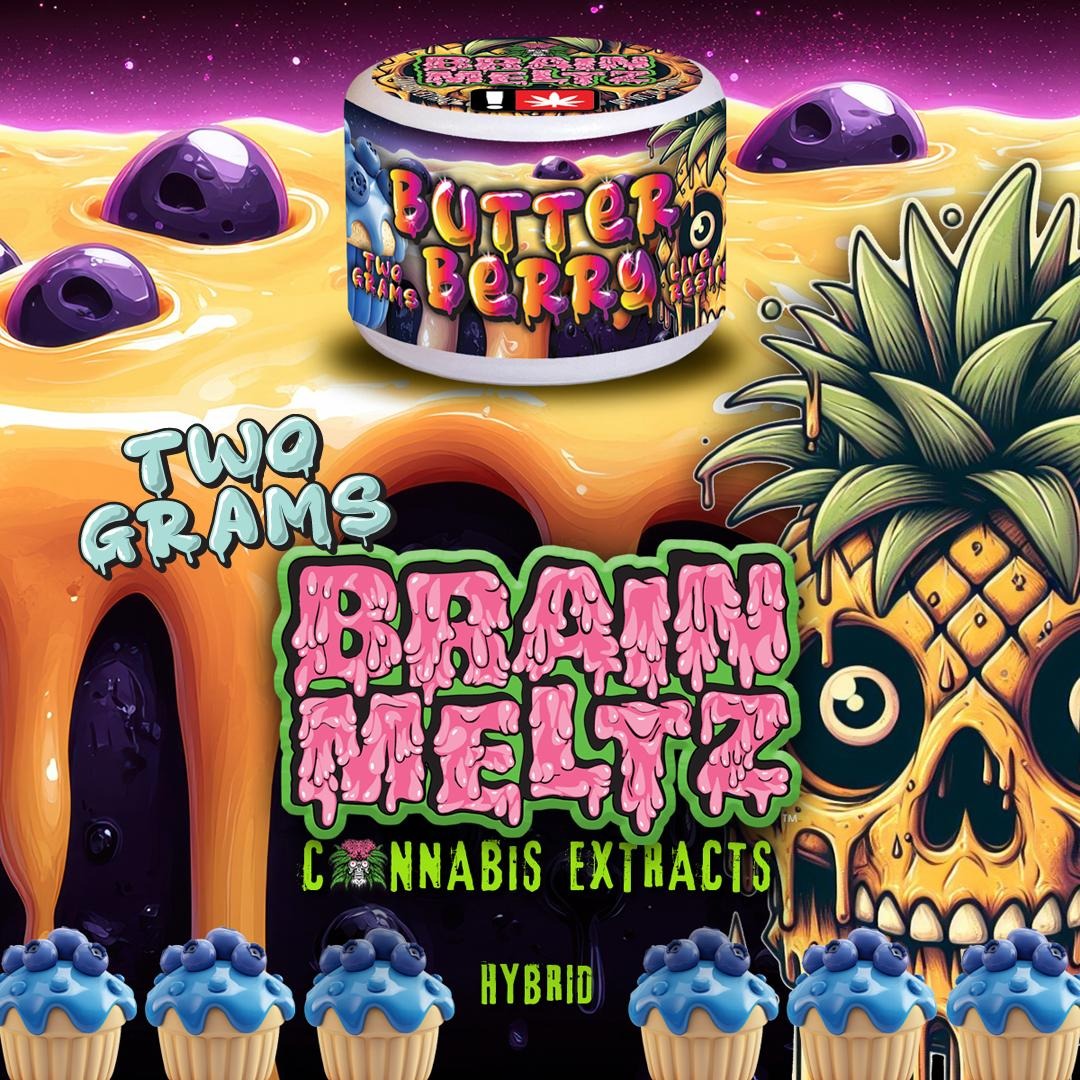 Photograph of product: BRAINMELTZ > Live Resin Extracts 2g > Hybrid > Butter Berry