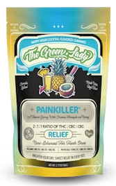 Photograph of product: Gummies | Pain Killer | Pina Colada (H) | 100mg | The Green Lady
