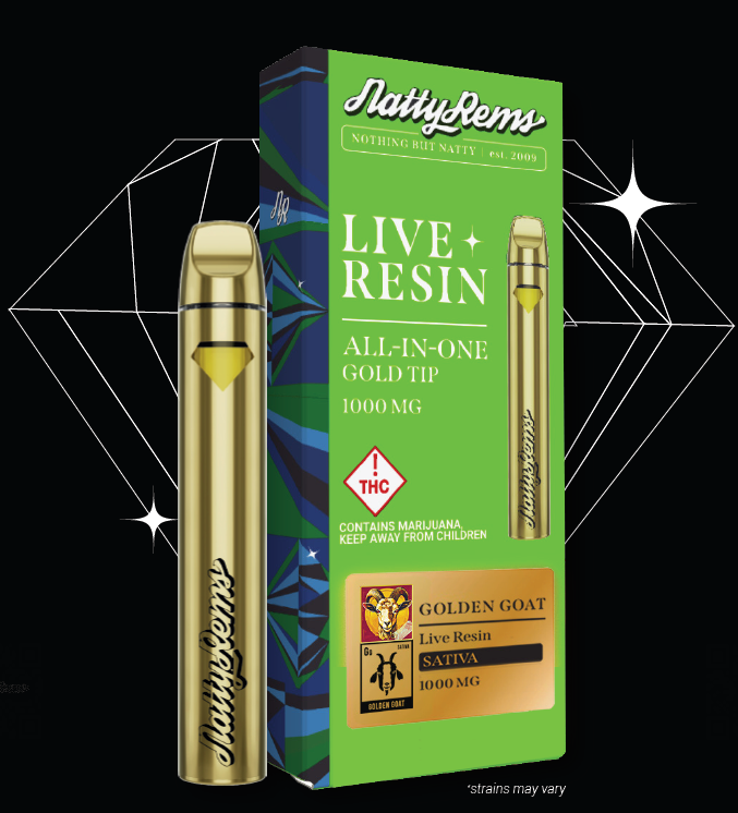 Photograph of product: Natty Rems AIO (S) 1000mg Live Resin
