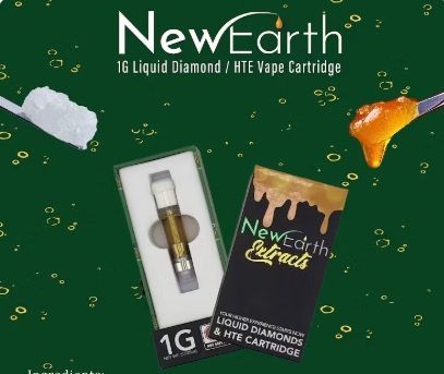 Photograph of product: New Earth Extracts - Lambs Bread 1g Liquid Diamonds Vape Cart