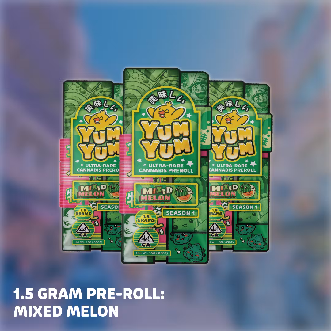 Photograph of product: Yum Yum Pre-Roll Mixed Melon