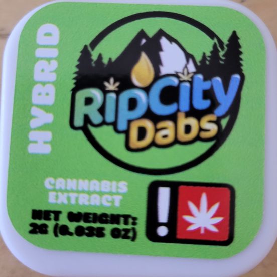 Photograph of product: Rip City Dabs Cured Resin 2g: Super Sour OG - 