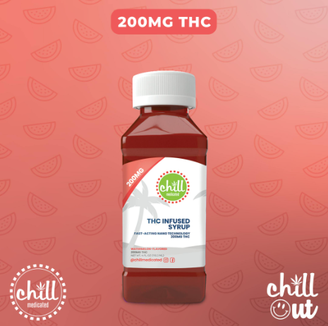 Photograph of product: Chill Medicated: Watermelon Syrup 200mg