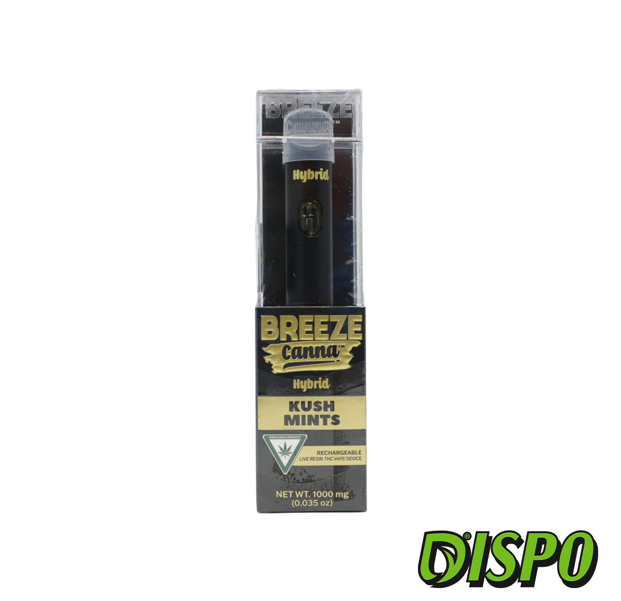 Photograph of product: Breeze Live Resin - Kush Mints 1G Disposable