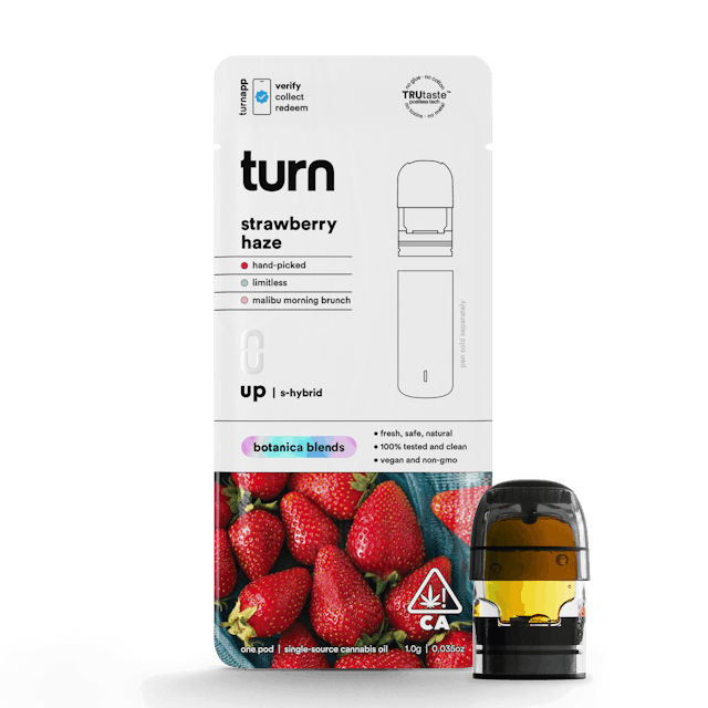 Photograph of product: strawberry haze botanica blends 1g - 