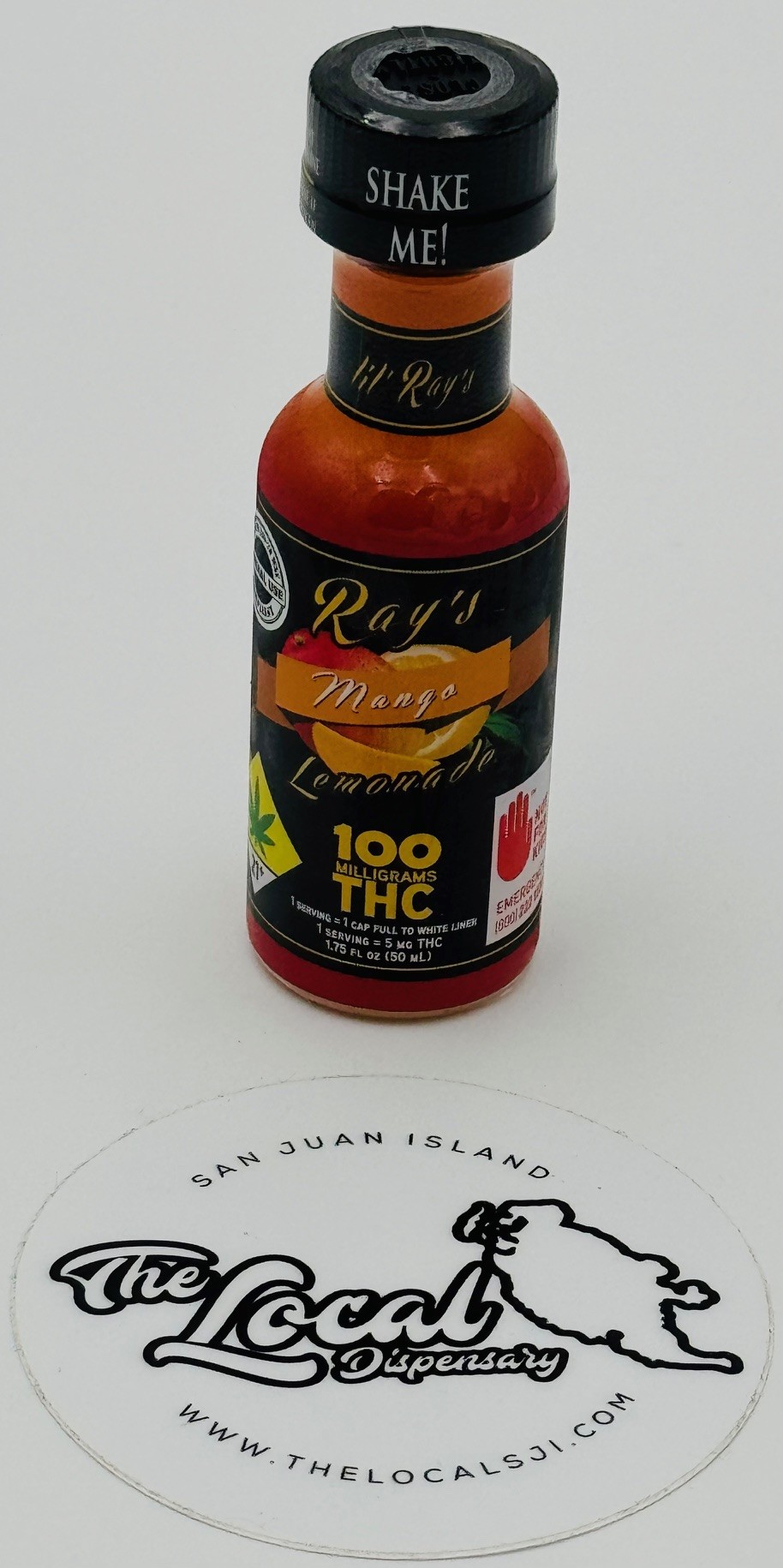 Photograph of product: Lil Rays Mango Lemonade 100mg TH-oui