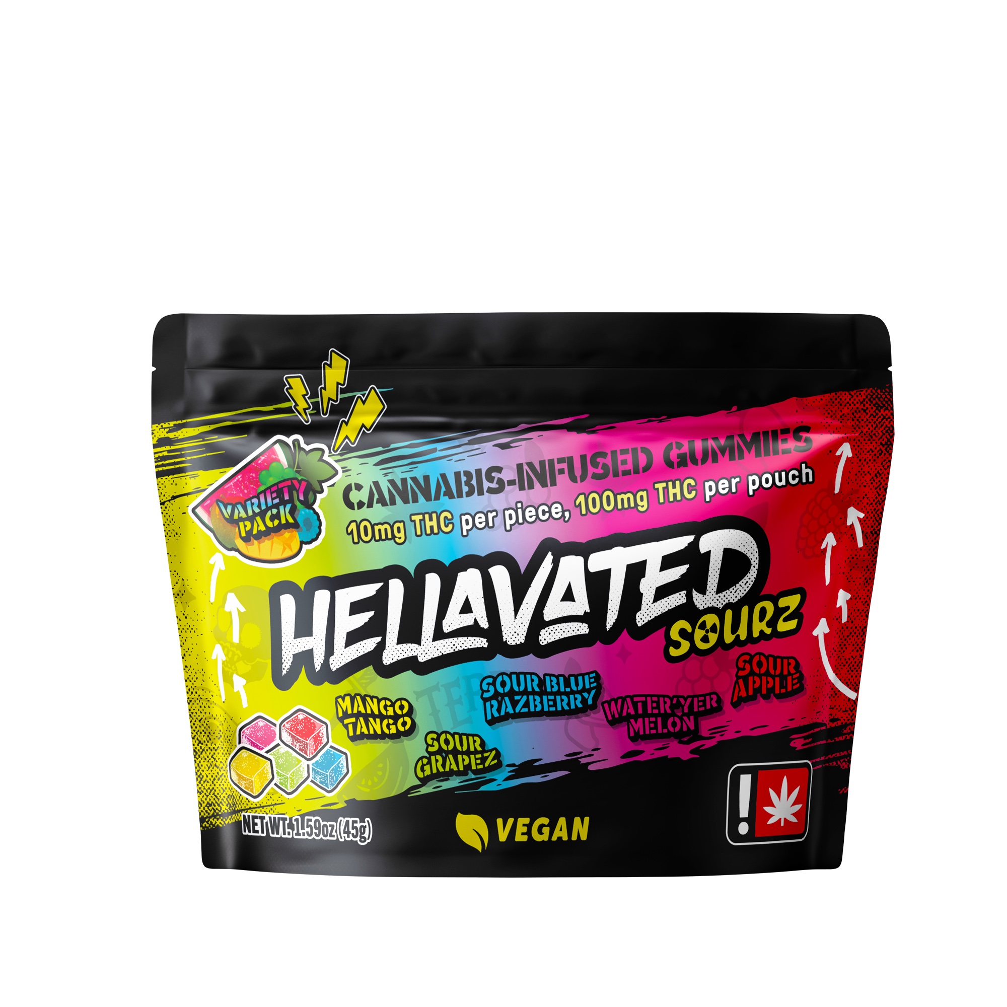 Photograph of product: Hellavated - 100mg Variety 10pk Gummies