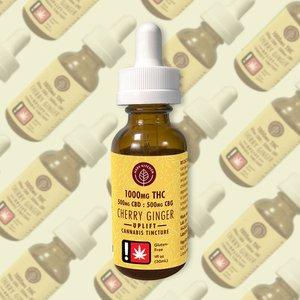Photograph of product: Hapy Kitchen - 2:1:1 TH-oui/CBD/CBG Uplift Cherry Ginger Tincture (S)
