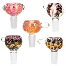 Photograph of product: Luxe Rose Gold Fumed Glass Herb Slide 14mm Male (Assorted Styles)