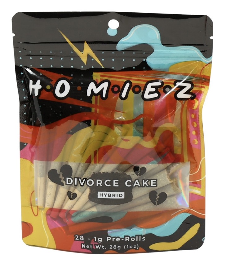 Photograph of product: Homiez - Pre-Roll - Divorce Cake - - 28pk