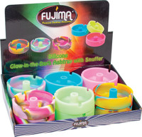Photograph of product: Fujima Glow In The Dark Silicone Snuffer Ashtray | 3.5"