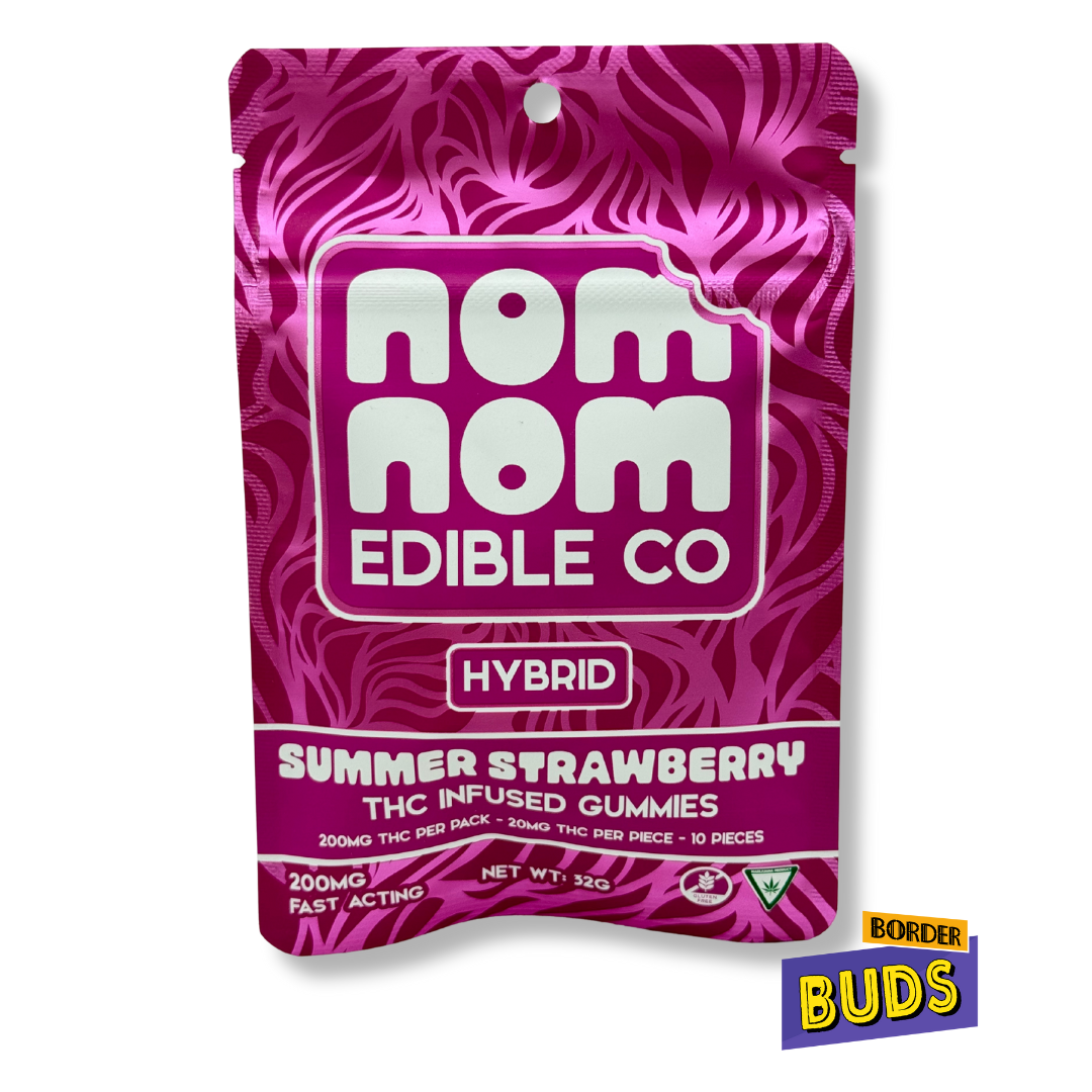 Photograph of product: Summer Strawberry | Nom Nom | 200mg | Gummies