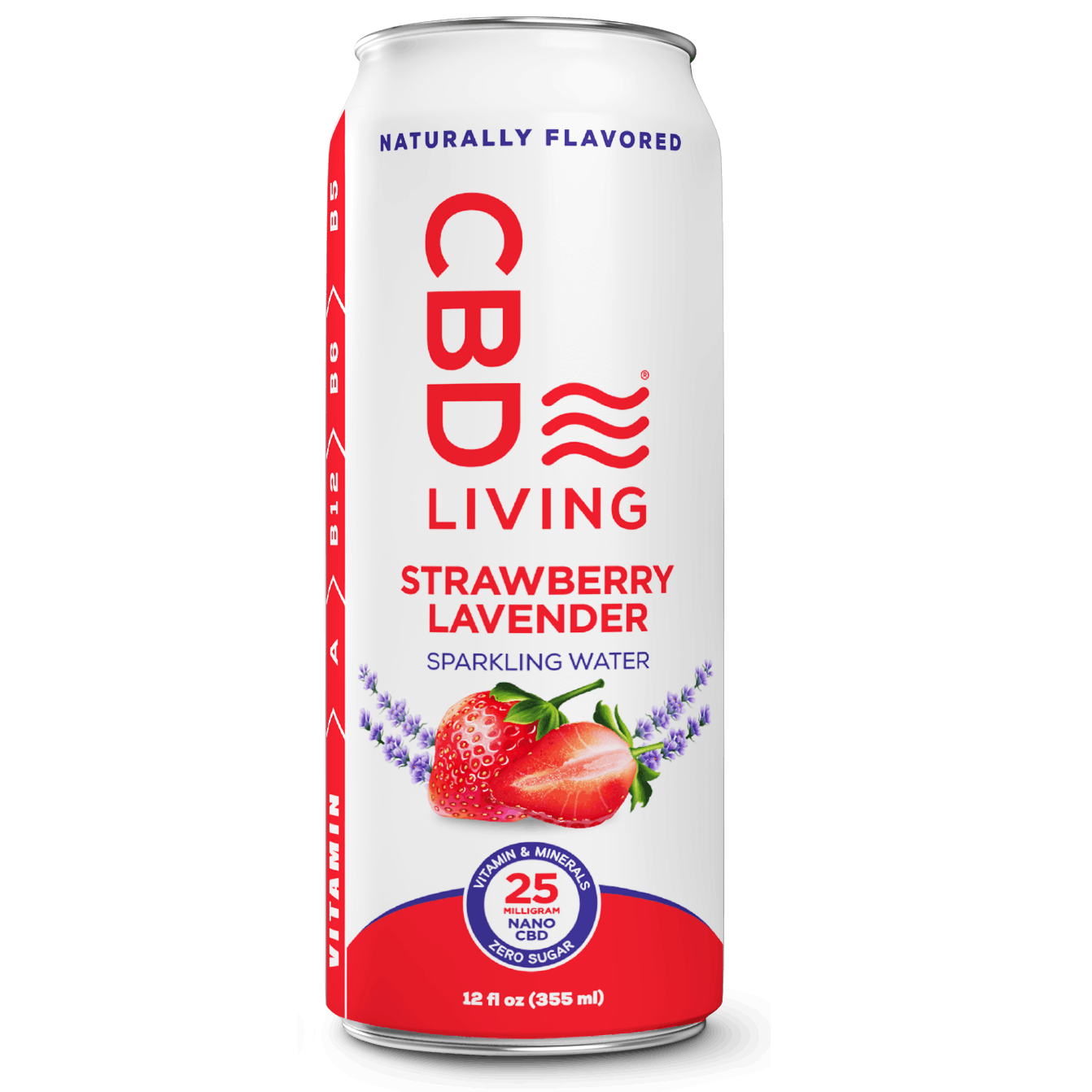 Photograph of product: CBD Sparkling Water - Strawberry Lavender