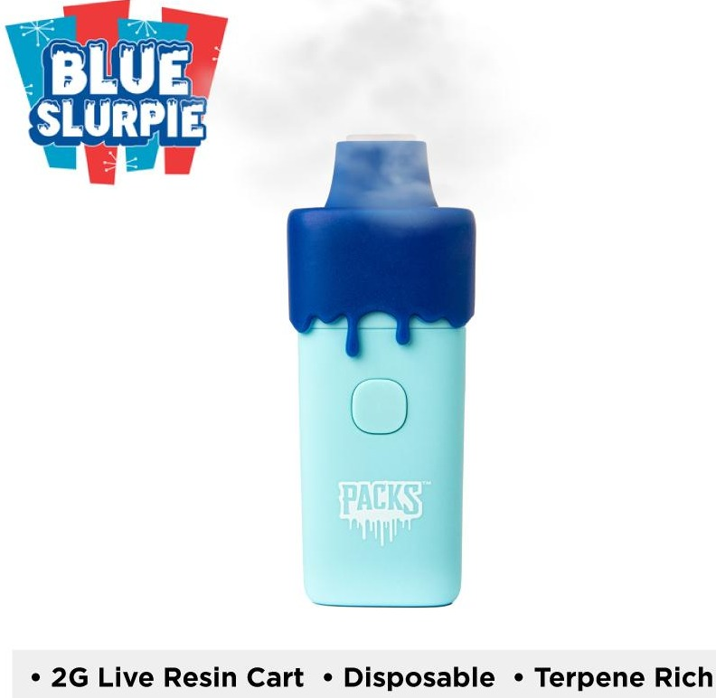 Photograph of product: Packs 2g Live Resin (H)-Blue Slurpie