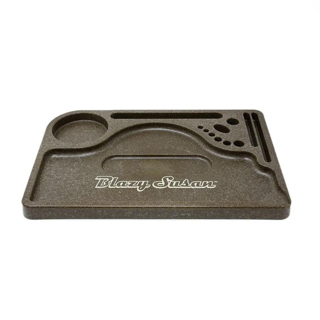 Photograph of product: Blazy Susan Plastic Rolling Tray Brown