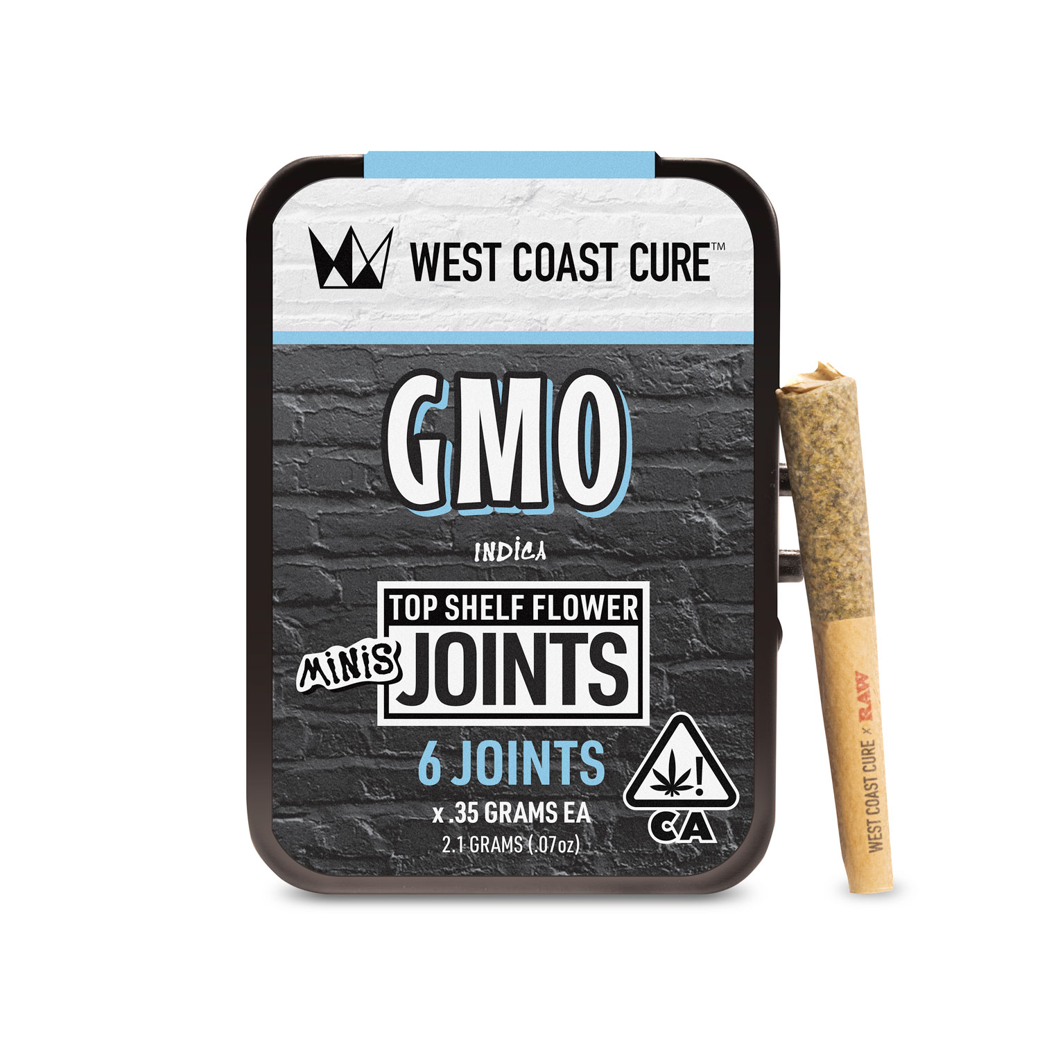 Photograph of product: [West Coast Cure] Prerolls 6 pack - 2.1g - GMO (I)