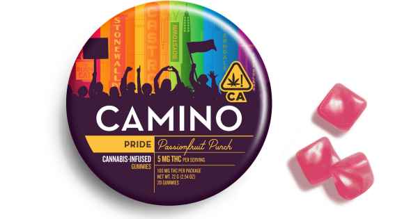 Photograph of product: CAMINO | GUMMIES | 200MG | PASSIONFRUIT PUNCH