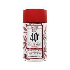 Photograph of product: 40's: Strawberry Cough 5PK Infused Prerolls - Gram
