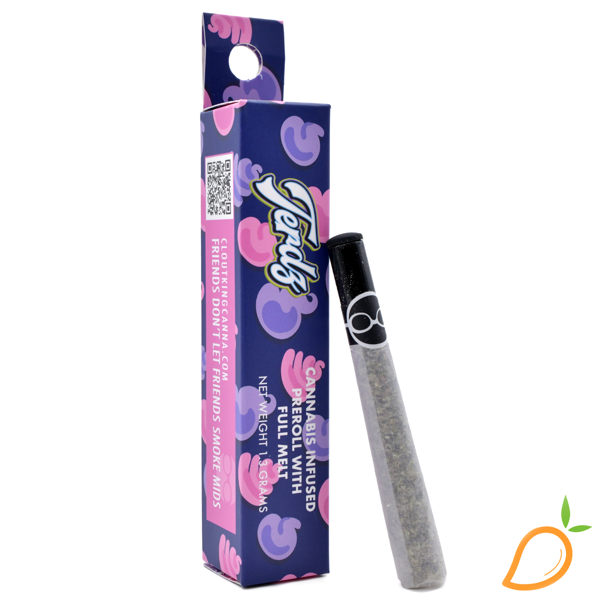 Photograph of Product: 1.3g Terdz Hash Infused Preroll Clout King