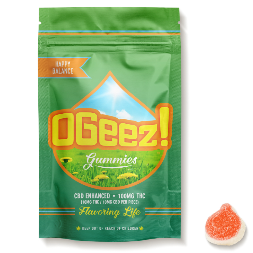 Photograph of product: Ogeez! 1:1 Strawberries And Cream Gummies I 100mg