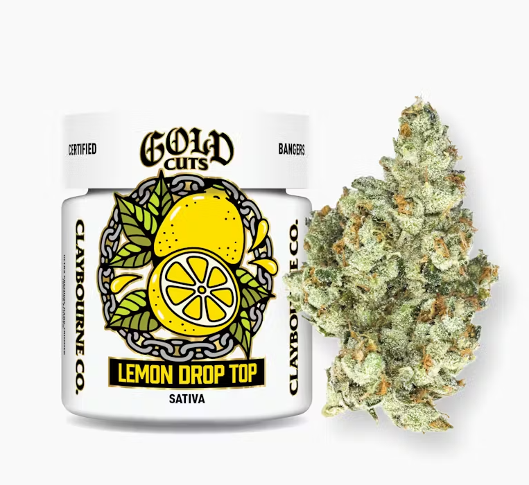 Photograph of product: LEMON DROP TOP | GOLD CUTS | 3.5G