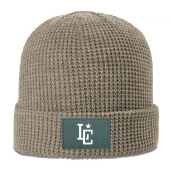 Photograph of product: Liberty Hemp Beanie with Leather Patch